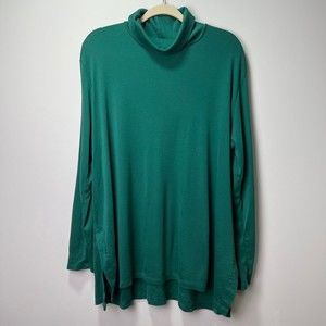 J Jill perfect Pima side vent turtleneck tunic size XL